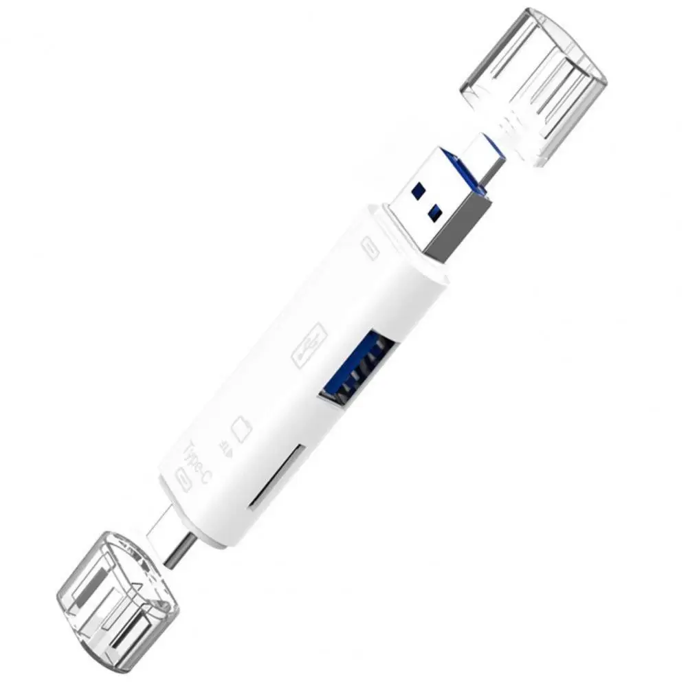 Adaptador de lectura de tarjeta TF OTG Universal de alta velocidad para teléfono Android, cabezales de extensión de computadora, tipo C, MicroUSB y USB 5 en 1
