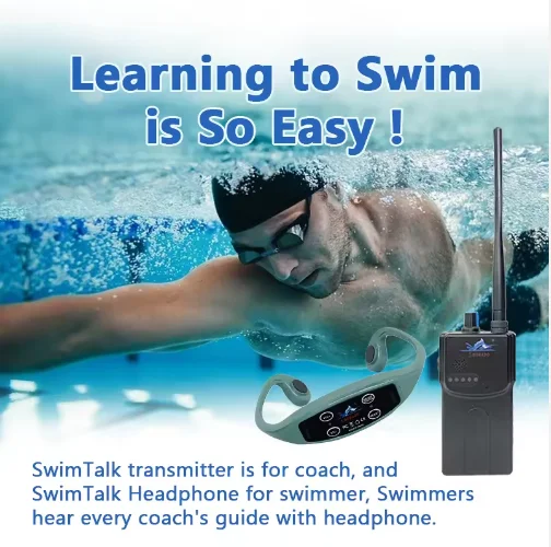 

Nautical training system with wireless FM transmission, 1 Audio BT H800 transceiver and waterproof earphones, 10 H904 headphones
