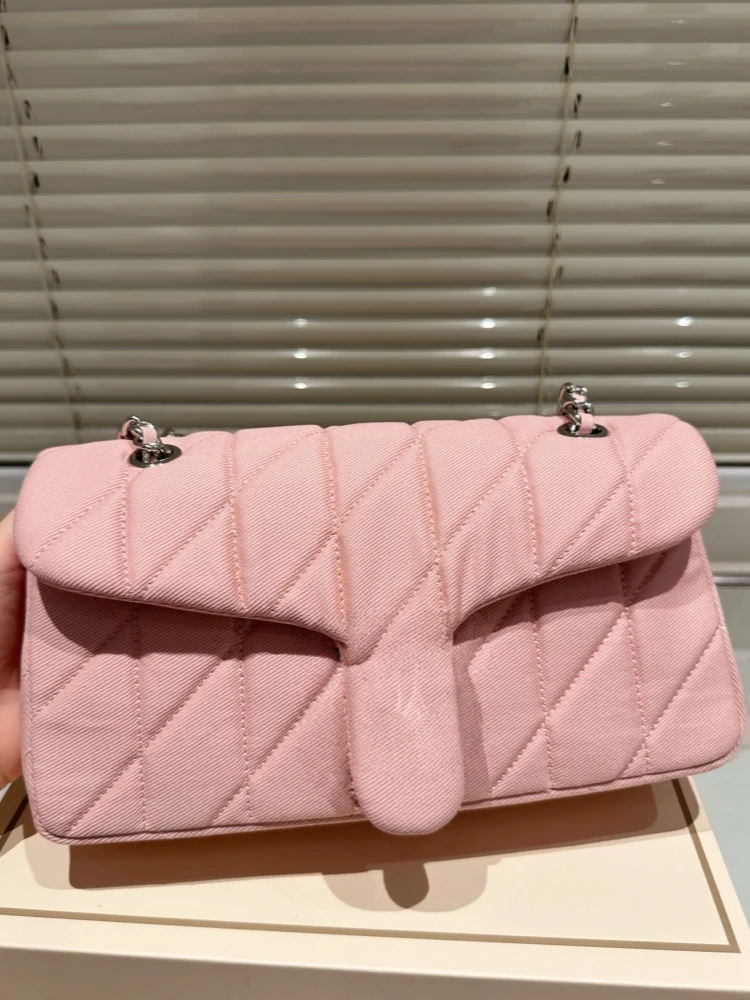 

Denim Diamond id Women's oulder Bag Handbag Chain Underarm Bag Casual Simple Sle Summer 2025 Faion Handbag