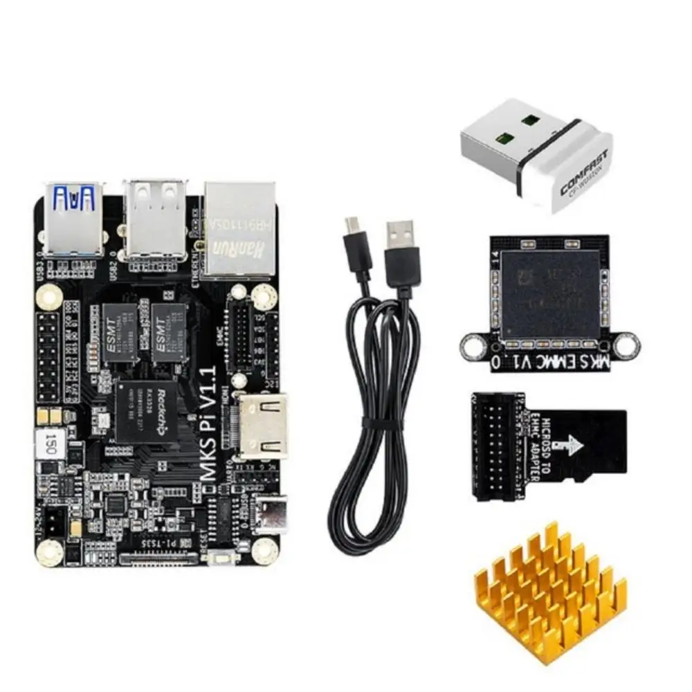 Imagem -03 - Makerbase Mks Ips50 Placa Quad-core 64bits Soc Onboard Funciona Klipper 3.5 Polegada Tela de Toque para Voron vs Raspberry pi