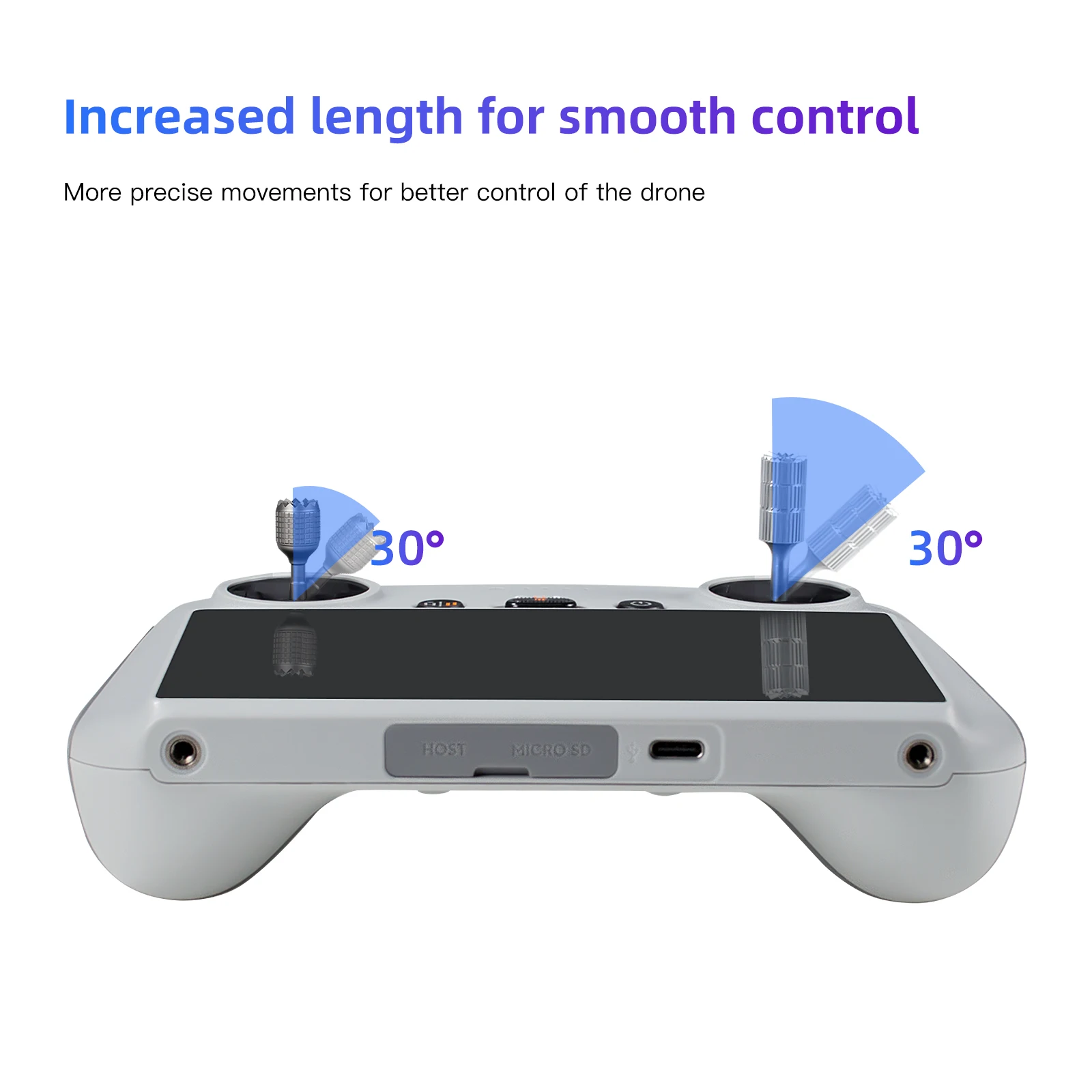 

Extended Joystick For DJI Mini3 Pro RC With Screen Remote Control Drone Accessories Sensitive Operation Easy To Carry Practical