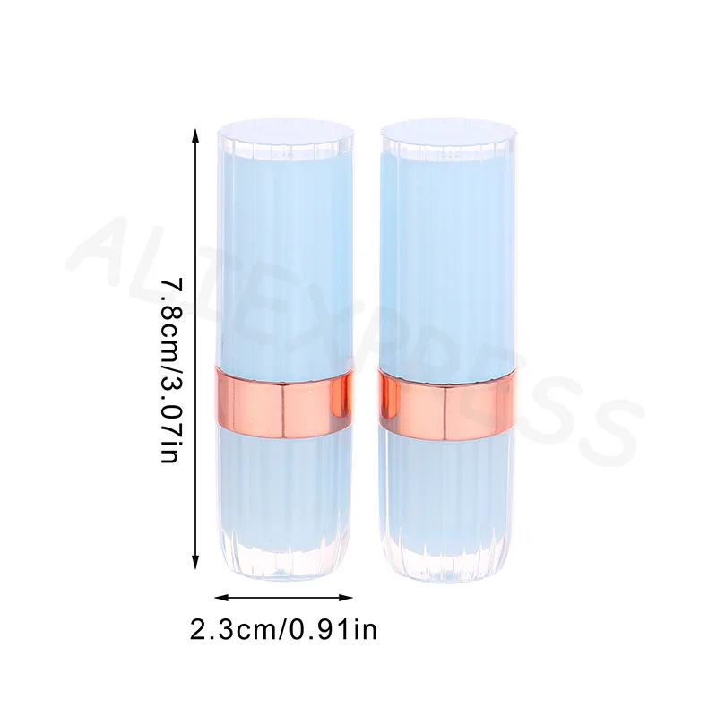 للسفر ماكياج التعبئة والتغليف عينة حاوية أحمر الشفاه ذاتية الصنع 3.6 جرام مشبك دائري فارغة أنابيب بلسم الشفاه أنبوب أحمر الشفاه #3