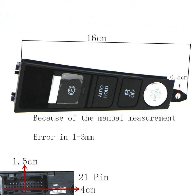 3Ab927137a Hand Brake Button Auto Holder Engine Start/Stop Switch For Passat B7 Passat Cc 3Ad927137a 3AD927137B/Z