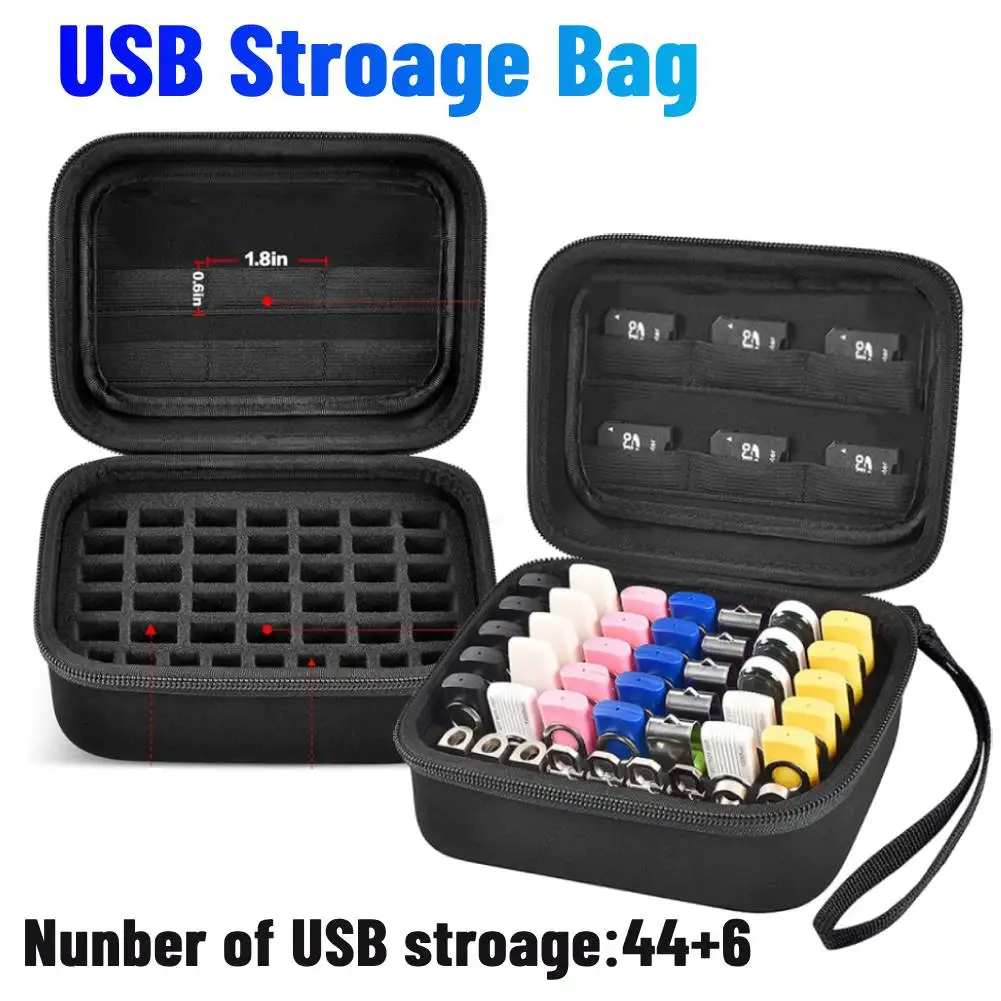 

USB Flash Drive Case SD Card Thumb Drive Holder Organizer USB Storage Case USB Flash Drive Storage Bag for USB Flash Drive Pen