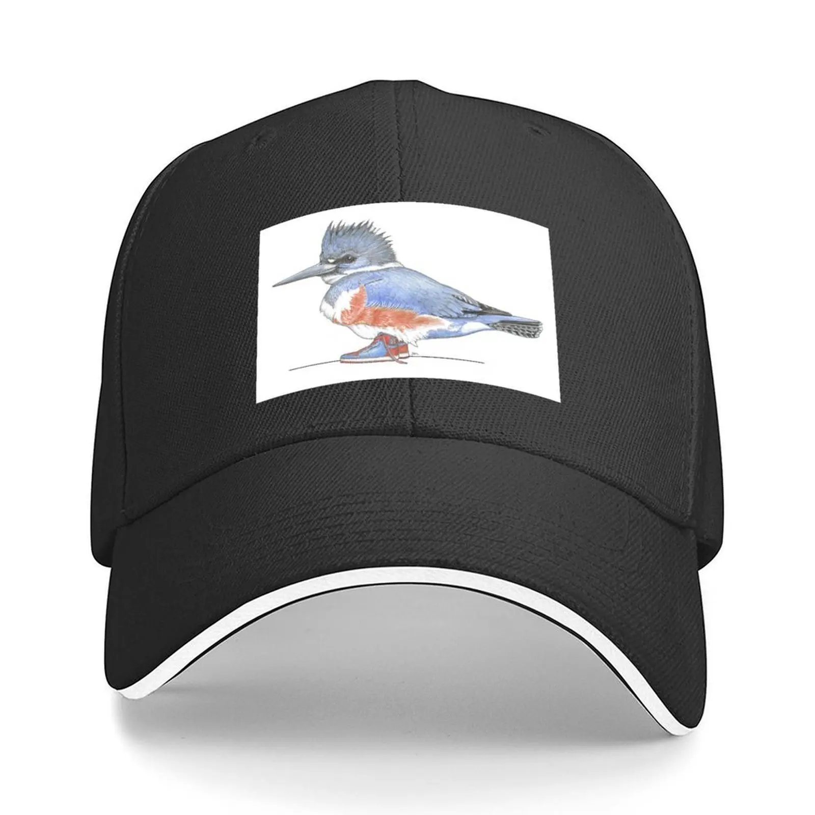 

Belted Kingfisher in High Tops Baseball Cap Sunscreen Mountaineering Sunhat Golf Cap Girl'S Hats Men's