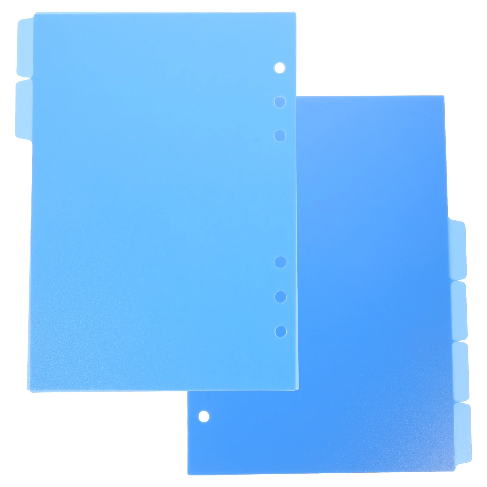 6 Pcs Blue Separator Page Punched Binder Dividers Bulk Colored Tab The Notebook