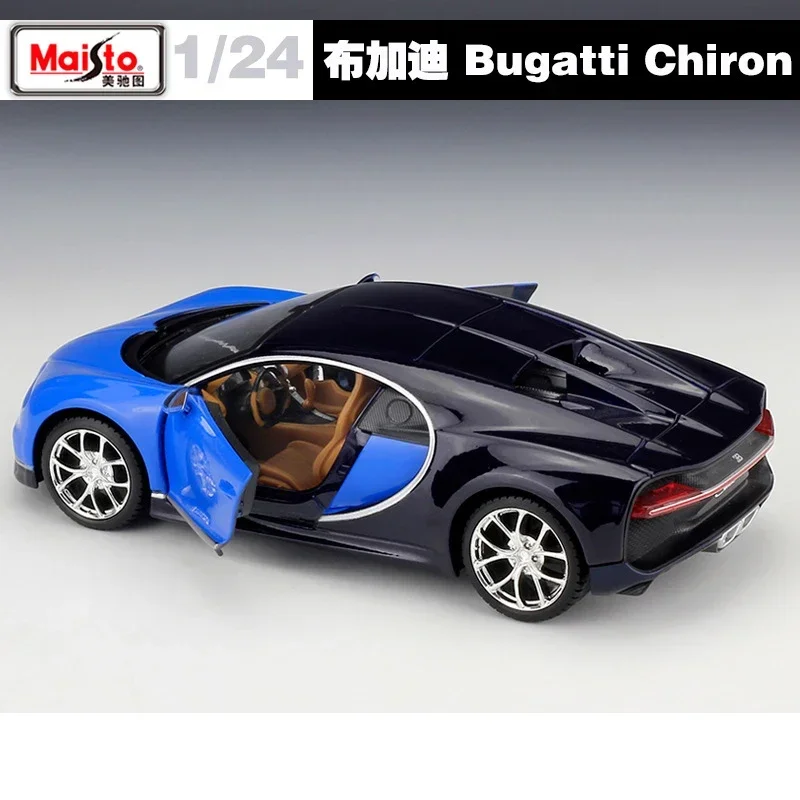 Maisto 1:24 bugatti chiron ford golf r32 escala fundida alta simulação metal brinquedo carro liga modelo carro brinquedo para meninos crianças presentes