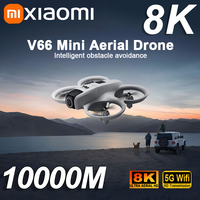 Xiaomi V66 Mini RC Aerial Drone 8K Professinal Wide Angle HD Camera Foldable Obstacle Avoidance Helicopter Drone Toys Gifts New