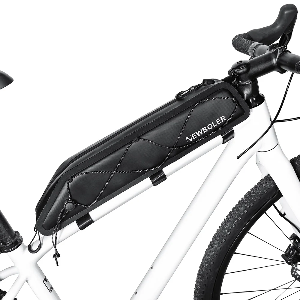 AliExpress NEWBOLER 2L Bike Bag Portable Frame Front Tube Cycling Bag MTB Road Bicycle Pannier Bag Large Capacity Ultralight Cycling Bag