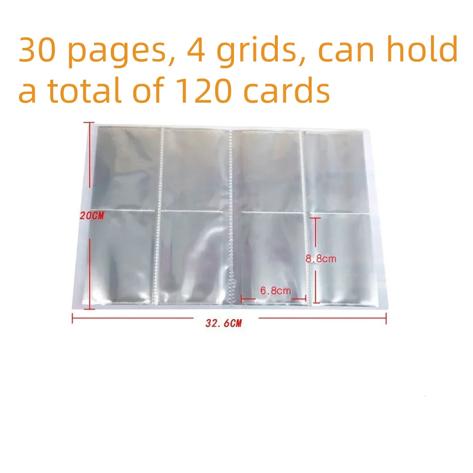 120PCS Card Album Collectible Lillie Sylveon Charizard Large-capacity Card Book Anime Game storage Folder fans Gift Kids Toy