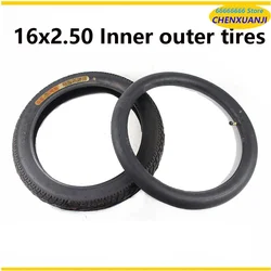 16x2.50 Inner Outer Tyre  Fits Electric Bikes (e-bikes) Kid Bikes Small BMX and Scooters