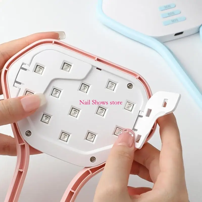 

E0BC Mini UV Light для гелевых ногтей ультрафиолетовой ногли для ногтей для ногтей Портативный USB