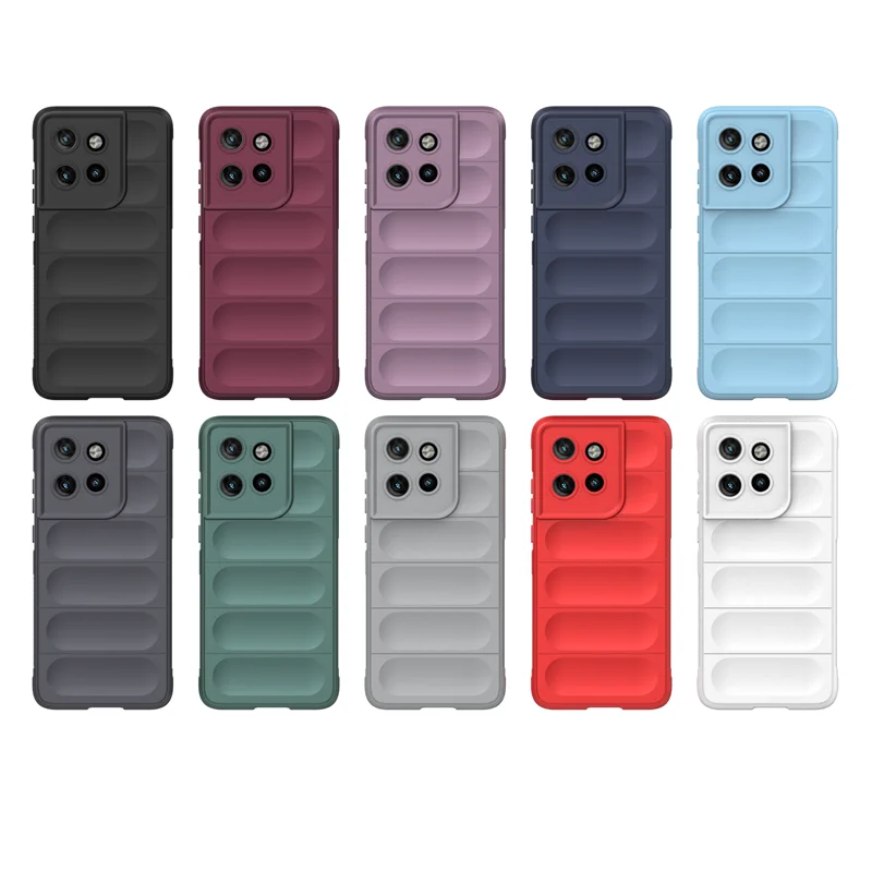 Case For Moto Edge50 Neo 5G TPU Soft Silicone Invisible Airbag Anti-drop Cover For Motorola Edge 50Neo 5G Shockproof Bumper