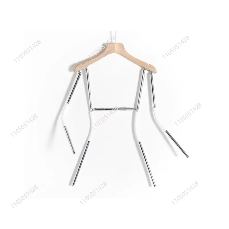 Tops shooting modeling racks, clothing hanging invisible hangers, clothing photography props, telescopic hangers