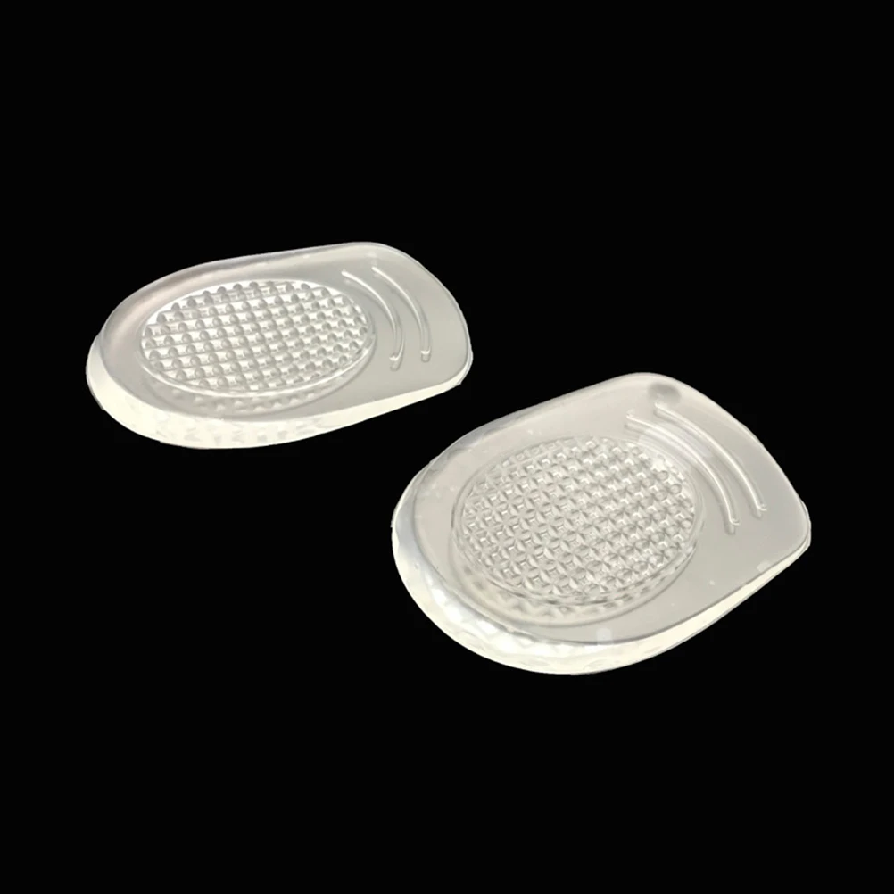 

4pcs Silicone Heel Pads Premium Shock Absorbing Half Insoles Lightweight Foot Care Use Travel 35-39