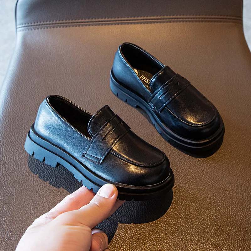 

Spring Autumn New Children Loafer for Boy Girl Fashion British Style Retro Style Anti-slippery Casual Soft Sole Leather Shoes