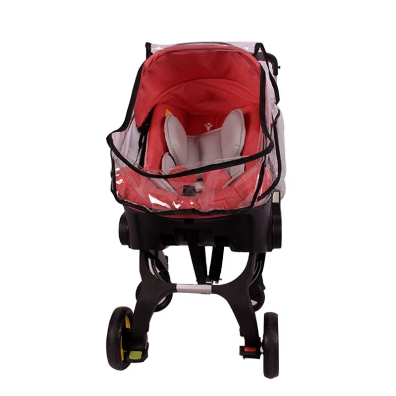 Baby Stroller Rain Cover Infant Car for Seat Waterproof Windproof Transparent Shield for Pushchair Pram 0