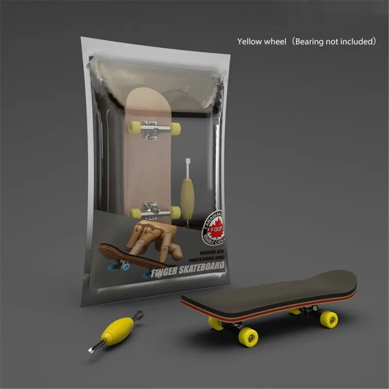 Finger Skate Boarding Dito in legno Skateboard Giocattolo da scrivania per bambino Mini gadget Finger Ride Toy Adolescenti