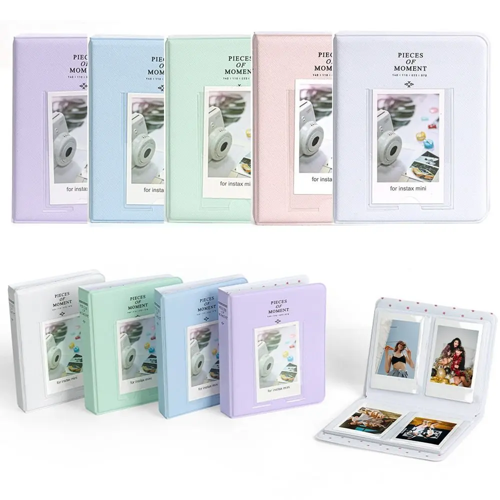 Cinema Tickets Instant Camera Photo Album Collection Book Stamps Cards Organizer 64 Pockets for Fujifilm Instax Mini 12/11/9