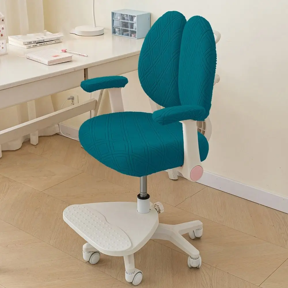 غطاء كرسي دوار مقاوم للماء، واقي مقعد مرن مضاد للأوساخ، ظهر مزدوج، غطاء كرسي أطفال سميك