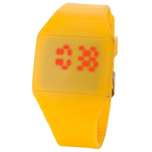 Relojes de pantalla táctil para hombre, relojes digitales Led, relojes deportivos de moda ultrafinos, relojes de pulsera digitales de plástico