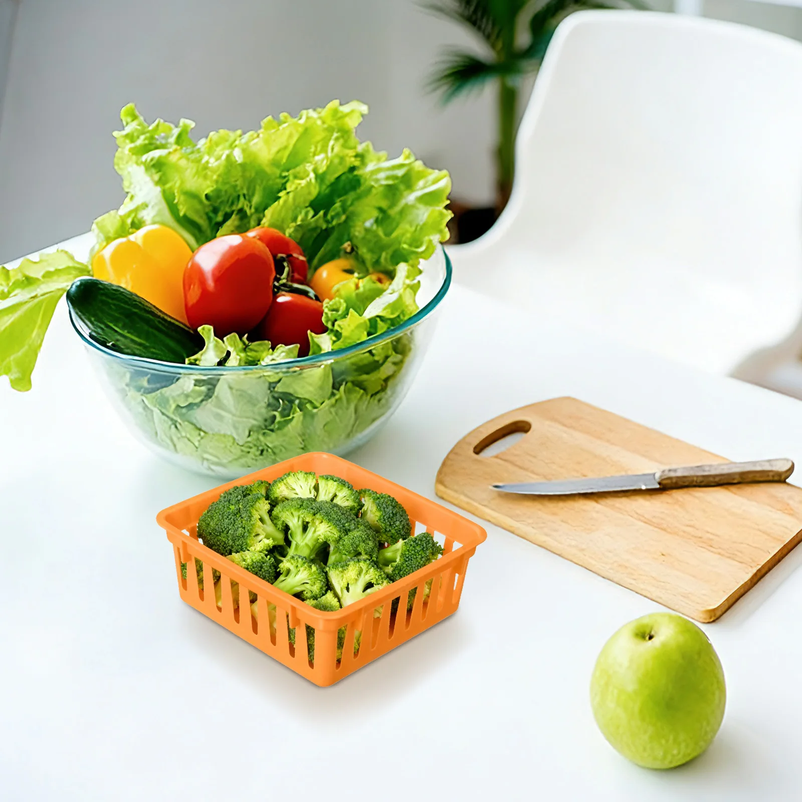 

6Pcs Plastic Classroom Desk Pencil Baskets Colorful Storage Trays Small Utility Bins Organizer Office Home School Supplies