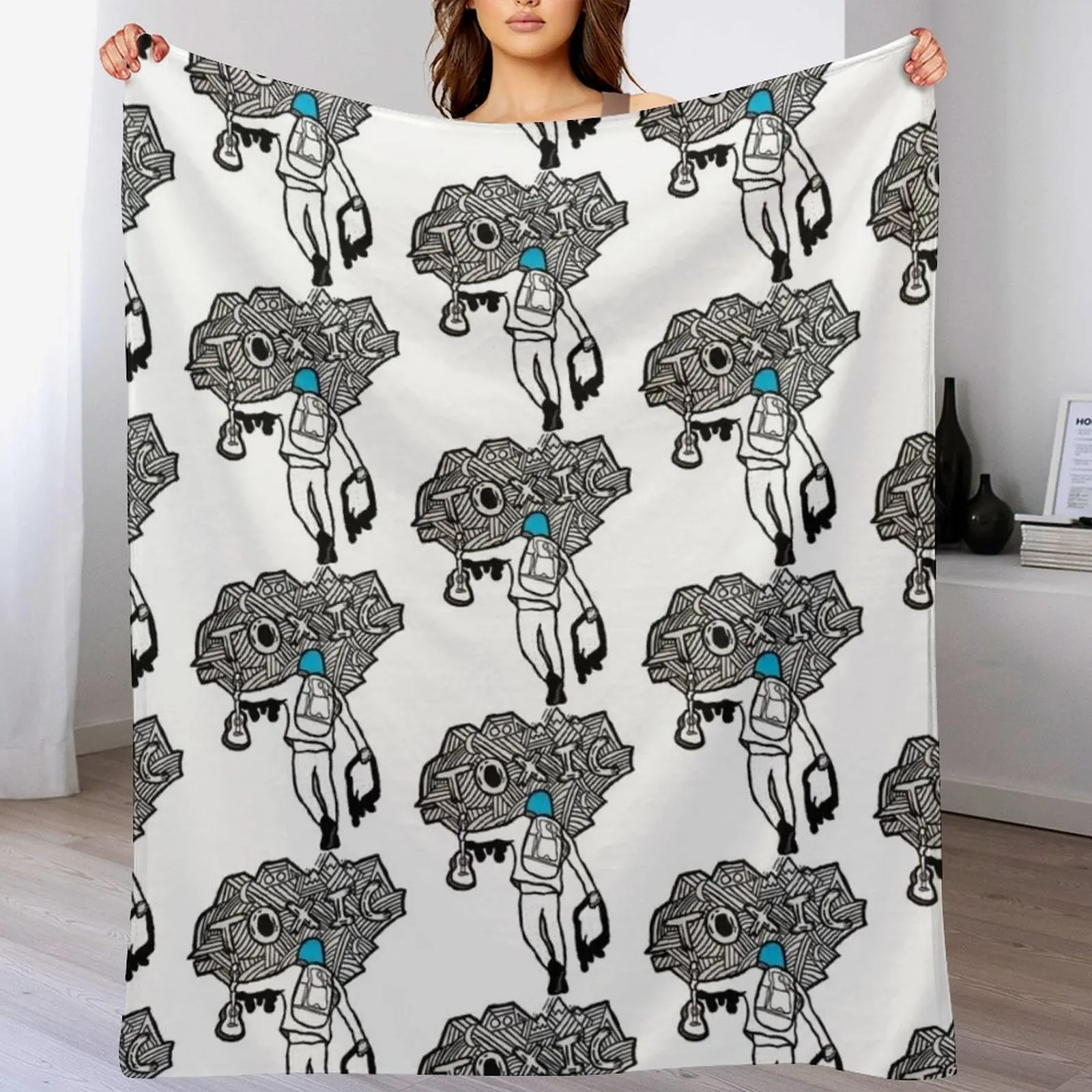 

Boywithuke Throw Blanket Wrinkle Resistant Lightweight Blanket