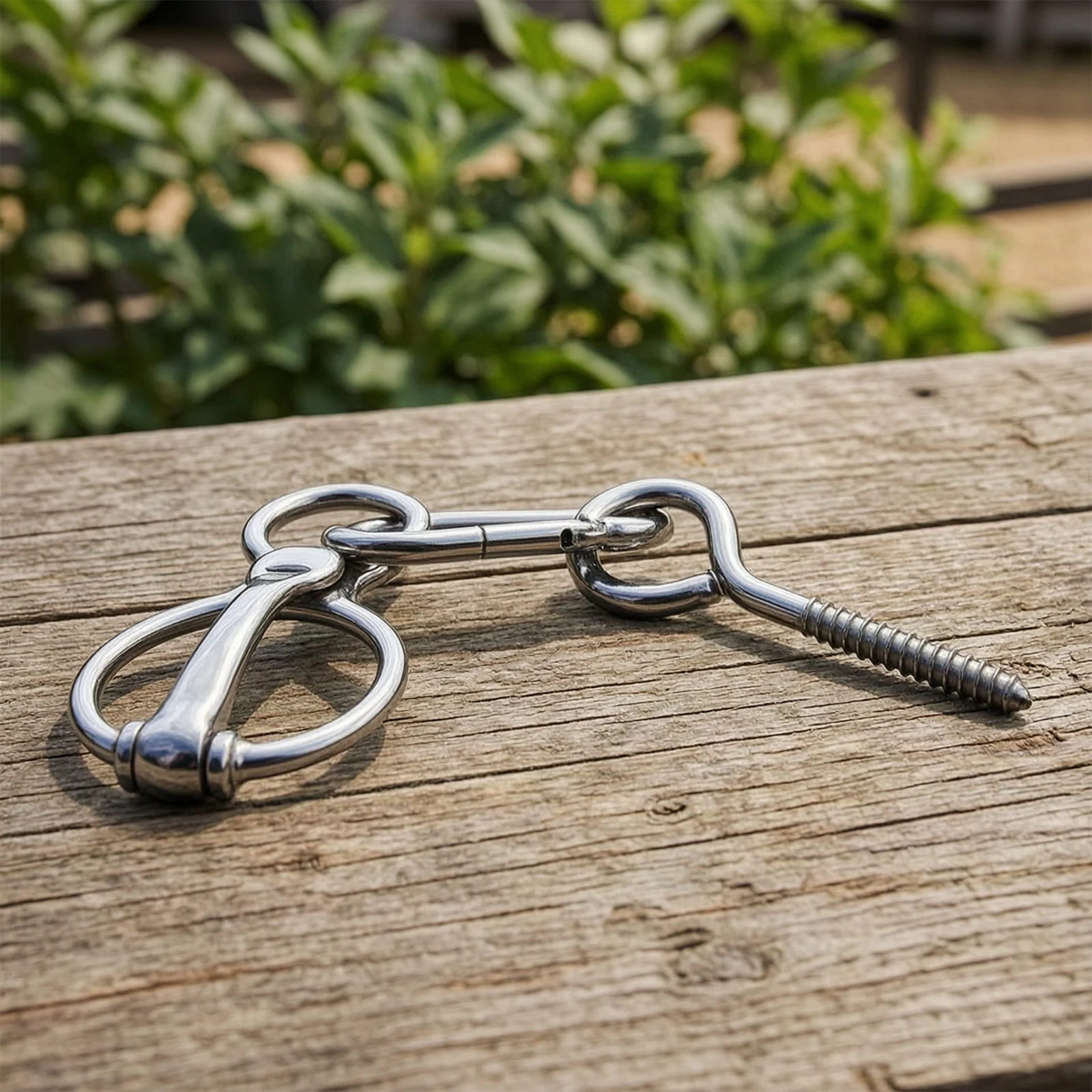 Horse Tie Secure Loop Screw-in Tie Loop Hardware Sturdy Reliable for Stable Managers, Stalls, Barns