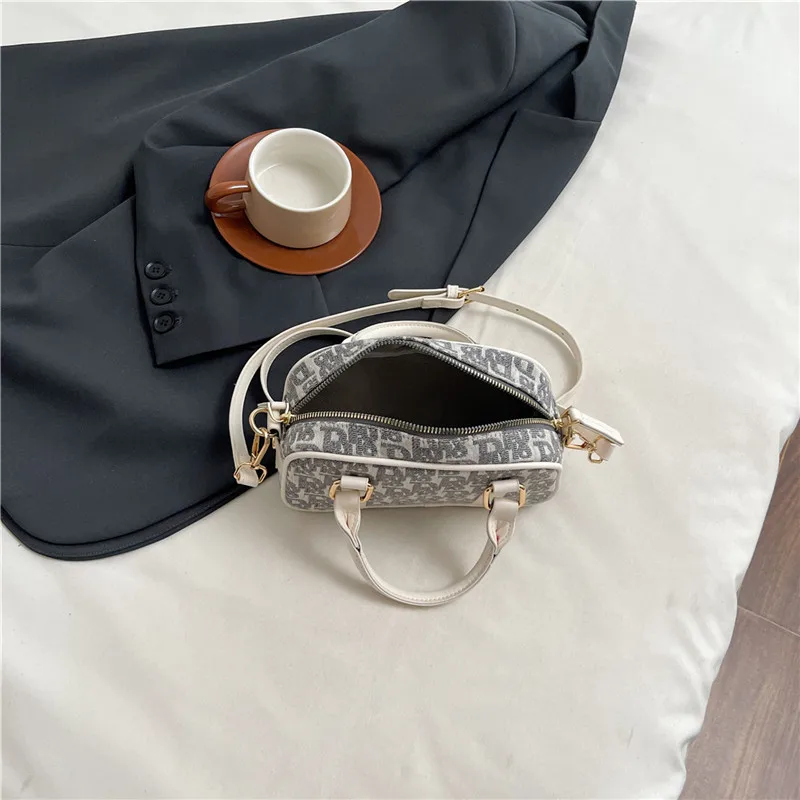 حقيبة يد كروس جديدة، حقيبة قماش نسائية بسيطة وعصرية، للاستخدام اليومي، حقيبة صغيرة على طراز بوسطن