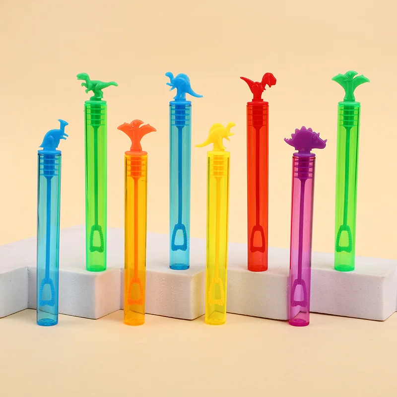 12/24 Stück Dinosaurier-Seifenblasenröhrchen Leere Seifenblasenflaschen Spielzeug für Kinder Geburtstagsparty-Geschenke Hochzeitsgastgeschenke Babyparty – Detail 7