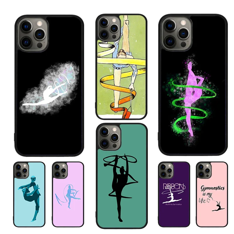 ribbon gymnastics movement Phone Case For iPhone 16 15 14 11 12 13 mini Pro  XR XS MAX Plus coque Cover Shell