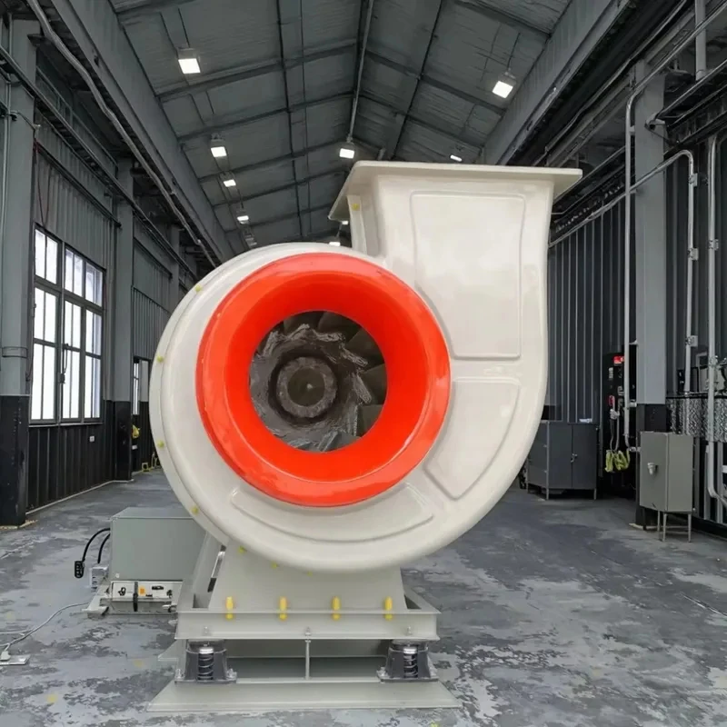 Chemical Resistant Pipeline Ventilation Unit, Industrial Single Inlet Exhaust Draft Blower