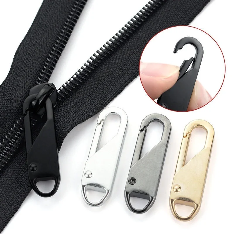 DIY Zipper Slider Puller Replacement Kit Instant Repair for Broken Travel Bag Suitcase Zipper Head Sewing Craft Accessories