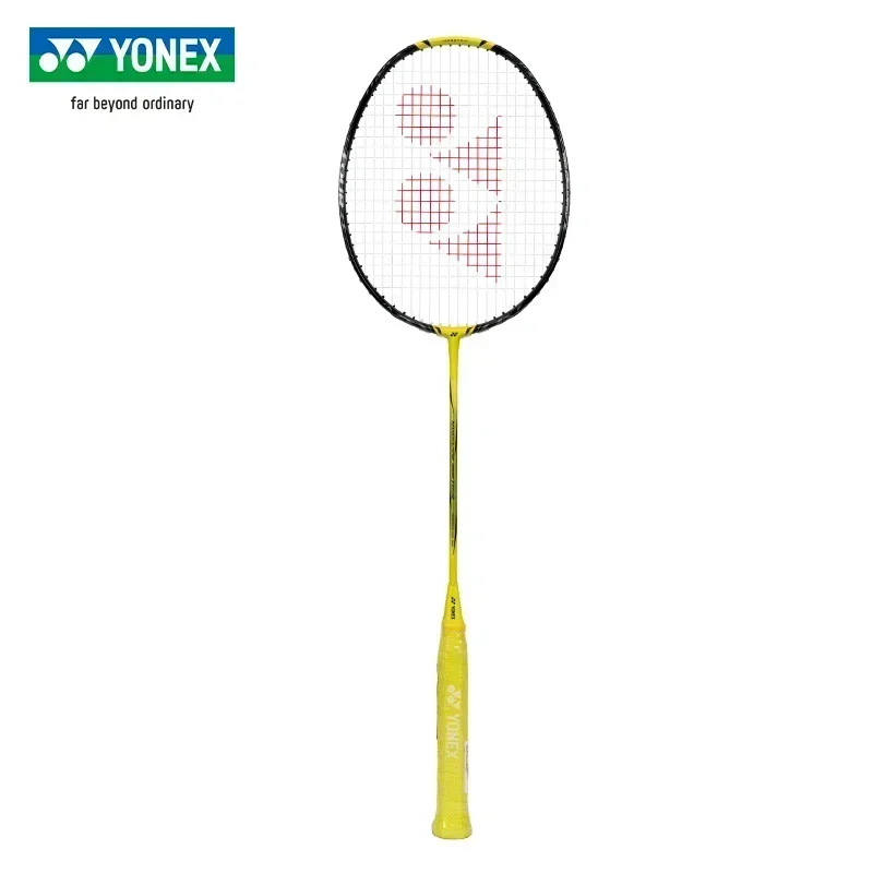 YONEX New Badminton Racket YY Ultra-light Carbon Fiber Flash NF 1000Z Yellow Speed Type Enhanced Swing Professional Competition