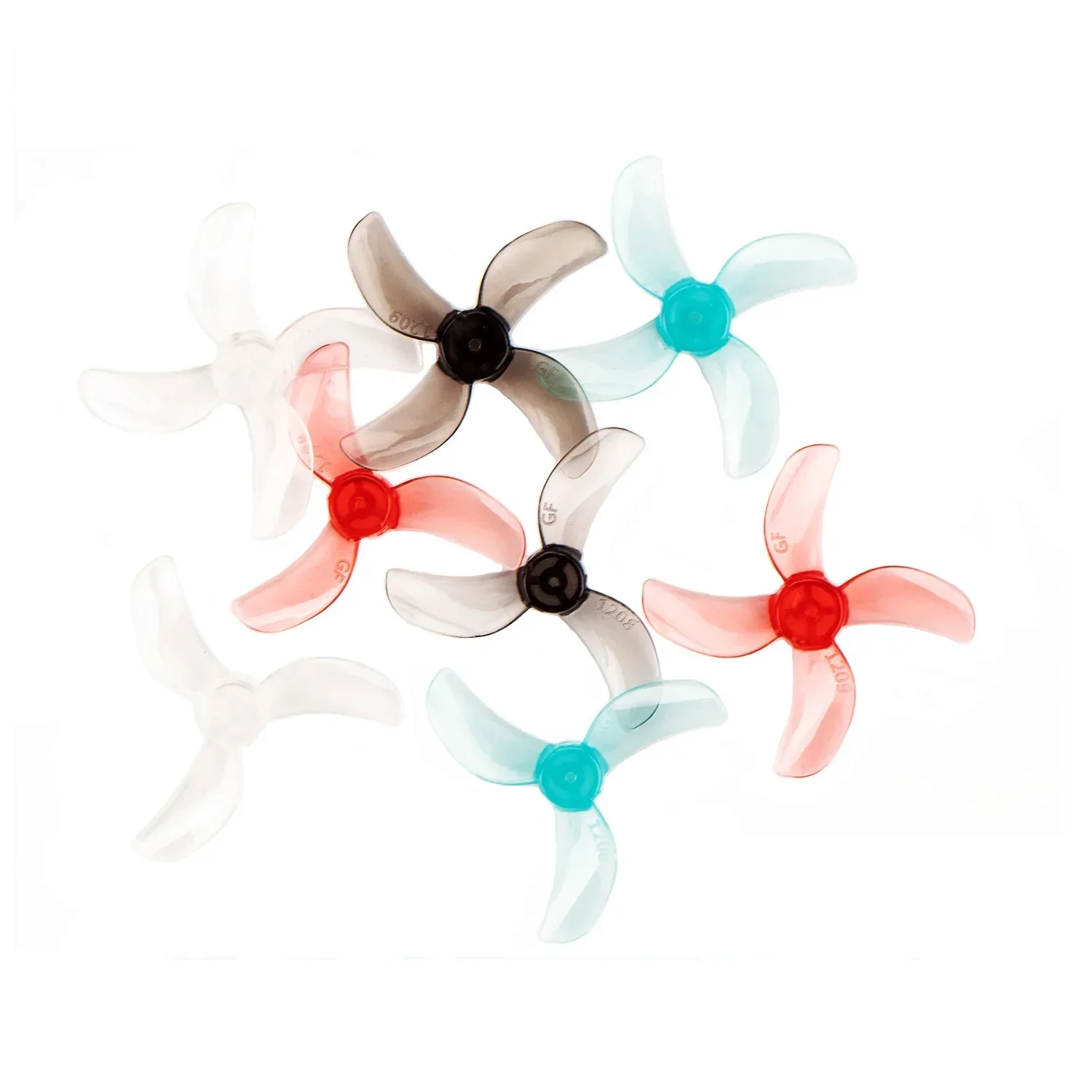 ใบพัด Gemfan 31 มม. 1208 3 ใบพัด และ 1209 4 ใบพัด จำนวน 4 คู่ (8 ชิ้น)  วัสดุ PC  รูขนาด 0.8 มม./1 มม./1.5 มม. สำหรับโดรน FPV Freestyle Tinywhoop ใช้กับมอเตอร์ 0702