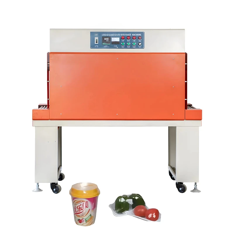 

Heat shrinkable tunnel machine polyethylene polyvinyl chloride heat shrinkable packaging carton cosmetics food bottle foil