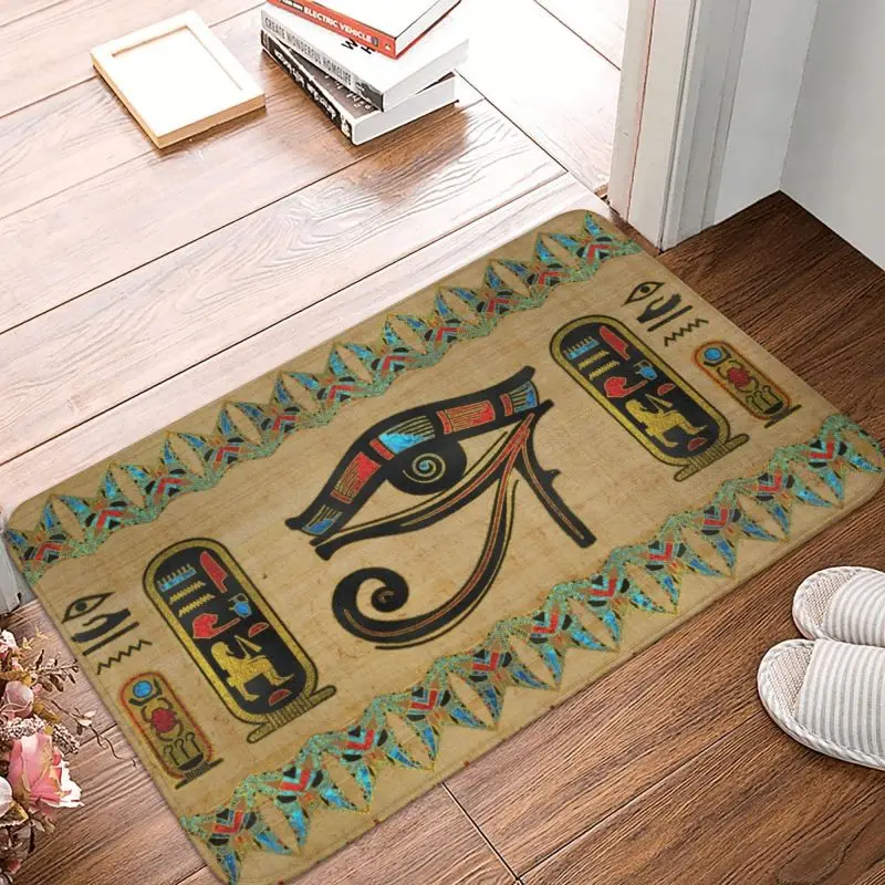 Egyptian Eye Of Horus Doormat Mat Anti-Slip Ancient Egypt Bath Kitchen Living Room Bedroom Balcony Entrance Rug Carpet 40*60cm