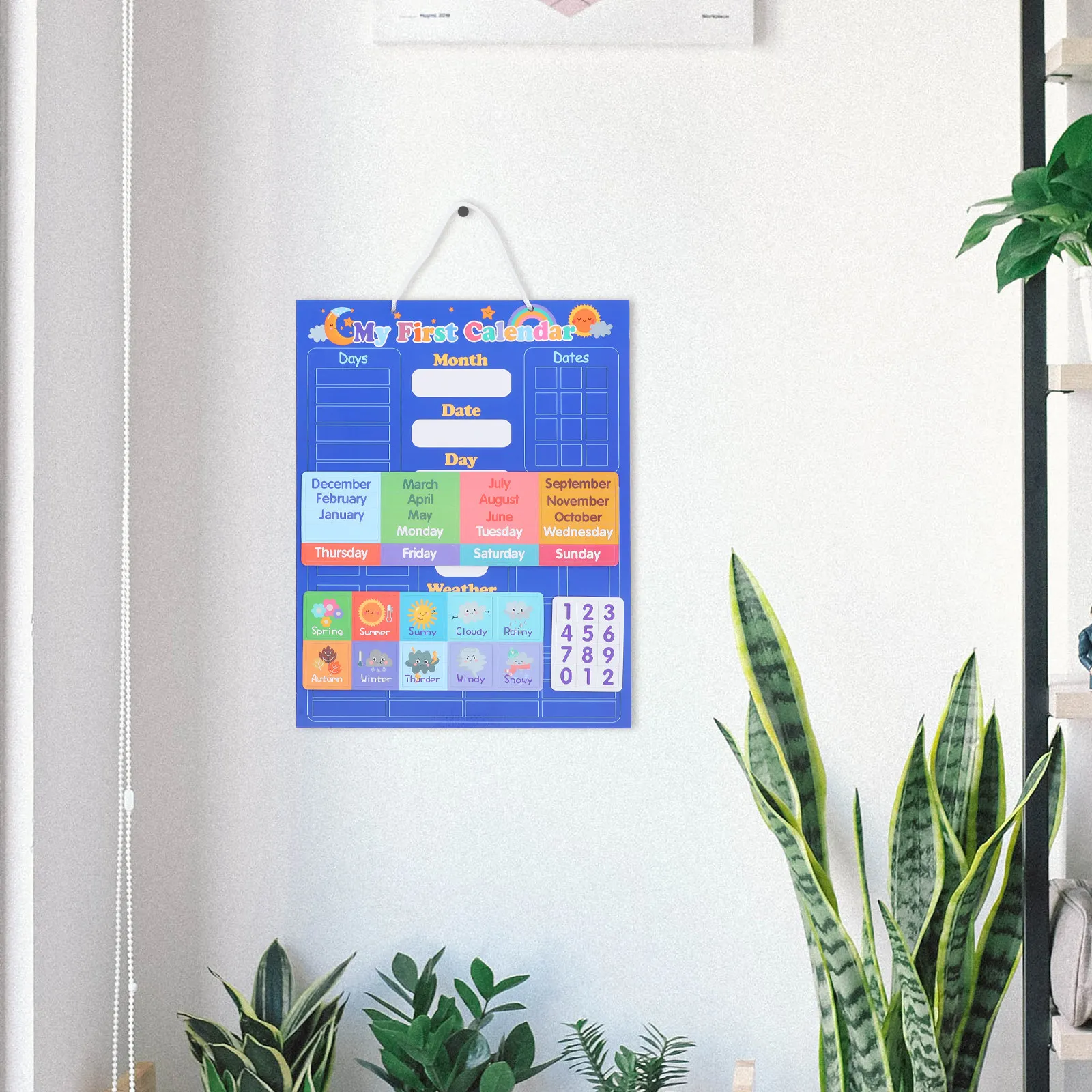 Wandmontage Engelse weerkalend - Kids Education Center recensie en prijs