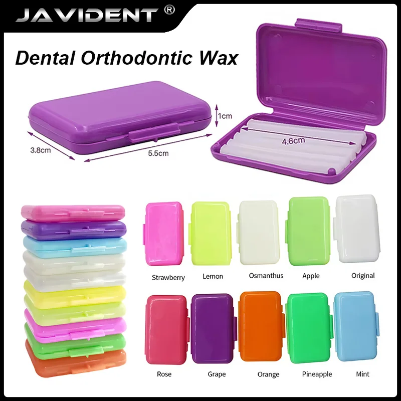 5box Dental Orthodontic Relief Wax For Braces Gum Irritation Teeth Whitening Tool Fruit Flavour Dentist Oral Hygiene Ortho Wax