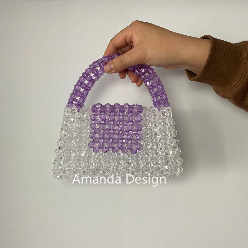 Color Matching Summer Beaded Customized Wedding Clutch Party Handbag Ladies Purses Evening Dinner Female Bag for Women Fashion