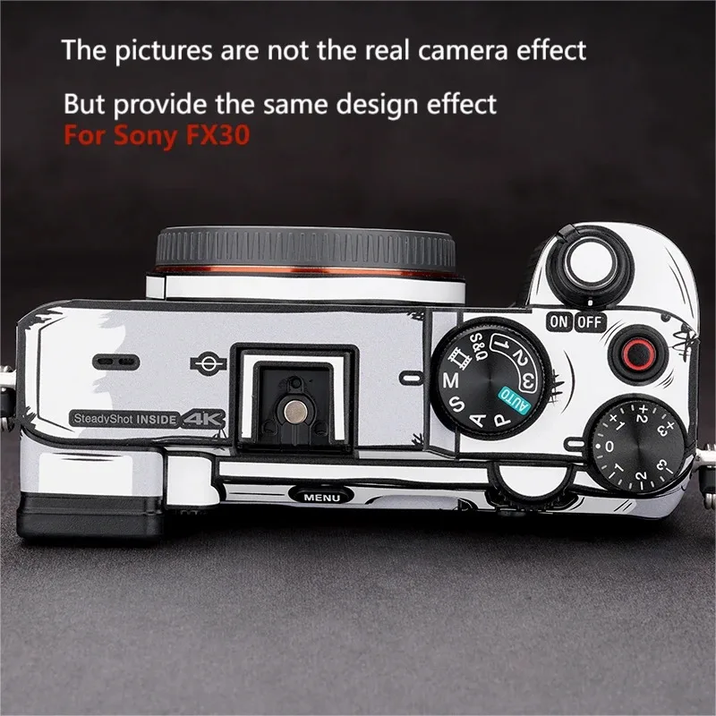 Stylized Decal Skin For Sony FX30 Camera Sticker Vinyl Wrap Anti-Scratch Film Protector Coat Alpha ILME ILMEFX30 ILME-FX30