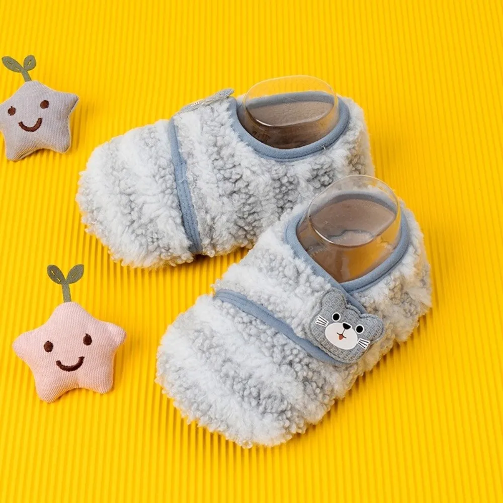 

Fashion Soft Warm Baby Slippers Anti-slip Baby Walking Shoes Floor Sock Shoes Winter