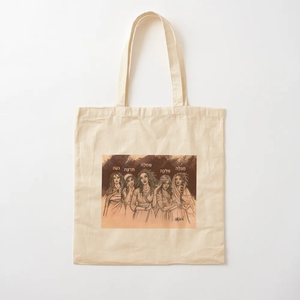 

Mahlah, Noa, Hoglah, Milcah, and Tirzah Tote Bag Shopper Eco bag Canvas Tote Bag