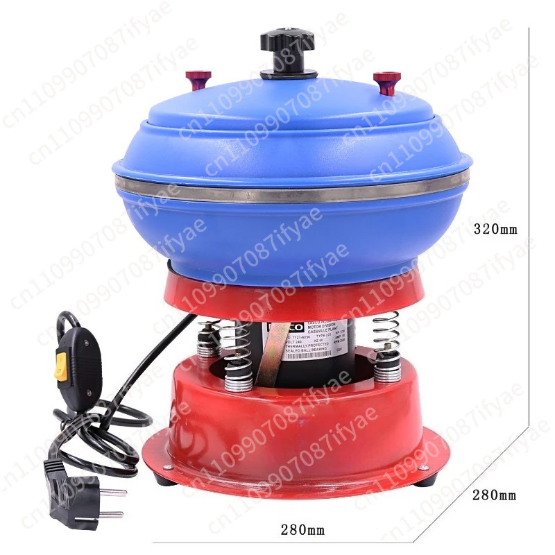 8 inch micro vibration polishing machine grinder workpiece surface polishing vibration barrel vibration polishing machine jewelr