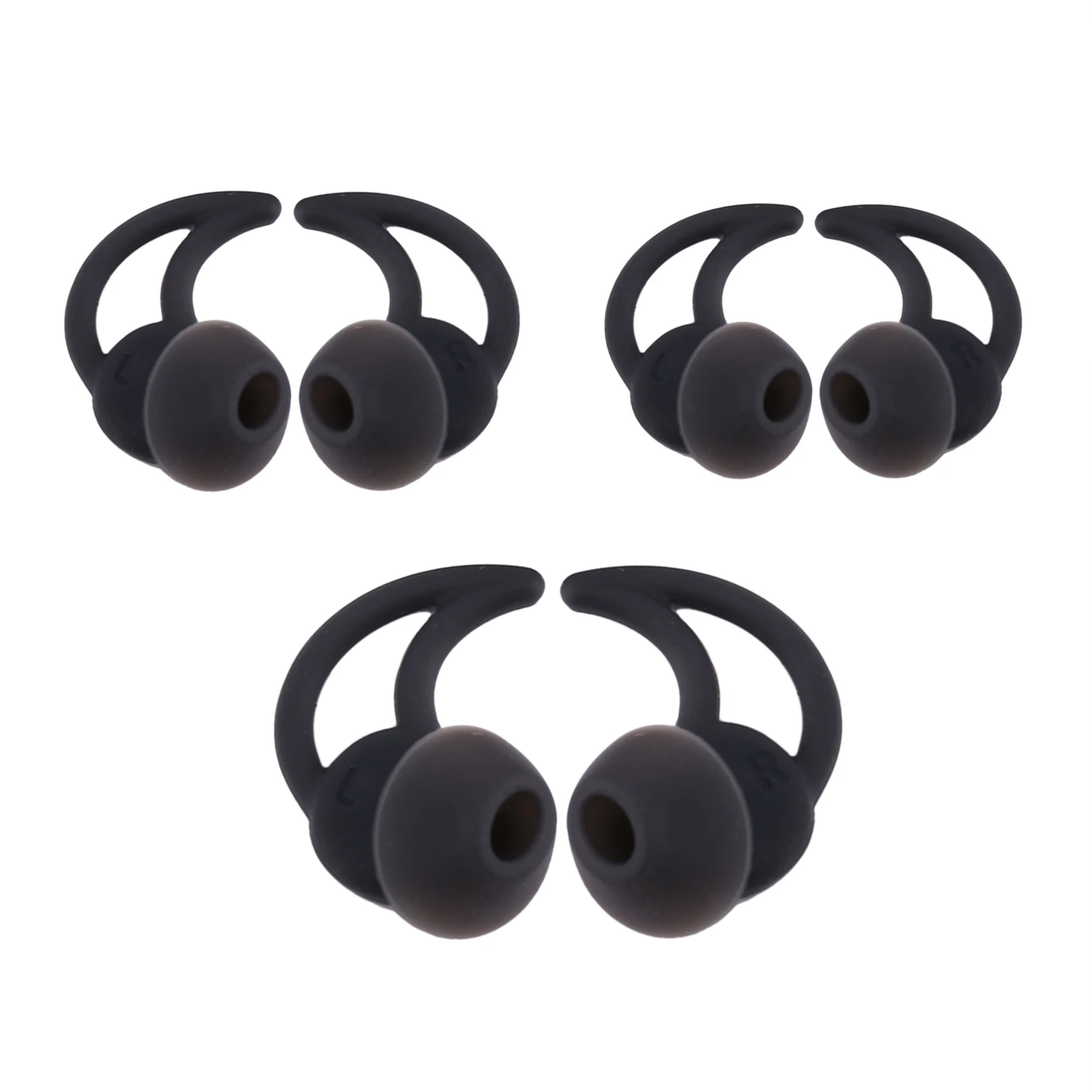 Replace Noise Isolation Ears with Extract Layer Comfort Ears for Bose Ear Tips Qc20 Qc20I QC30 Soundsport Sie2 Sie2 IE2 Ie3 Blac