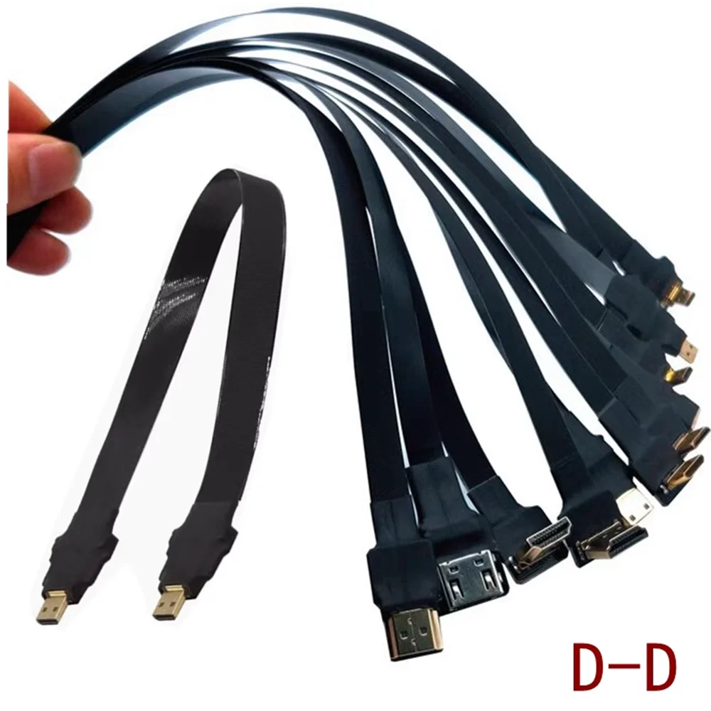 Sleeve reinforcement 0.05M-1M FPC flexible cable ultra-thin aerial photo transmission FPV Micro HD to Micro HD high-definiti