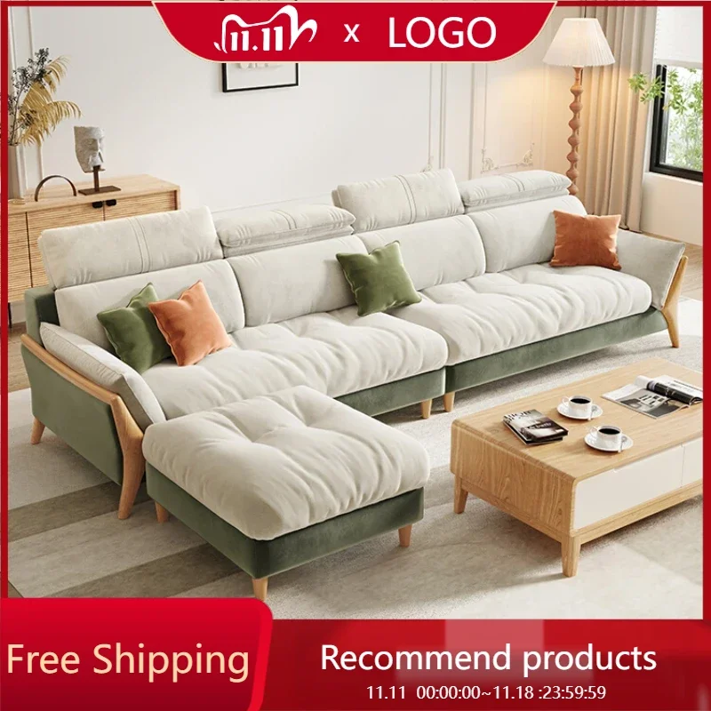 

Pedal Cloth Art Living Room Sofas Two Seater Cozy Modern Lazy Sofas Chaise Floor Luxury Woonkamer Lounge Banken Home Furniture