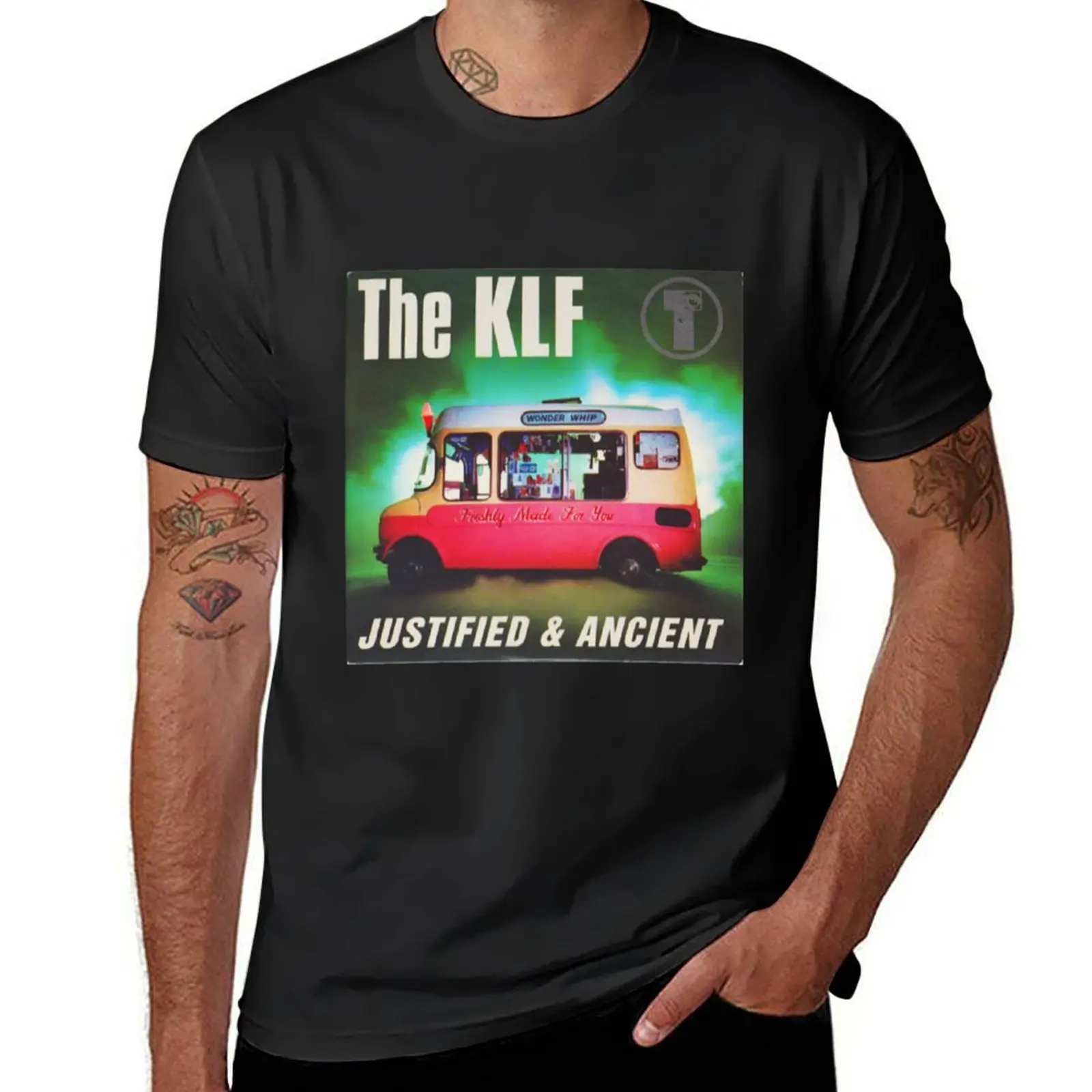 

The Klf THE KLF JUSTIFIED AND ANCIENT T-Shirt oversized t shirt funny meme t-shirts mens t shirts pack
