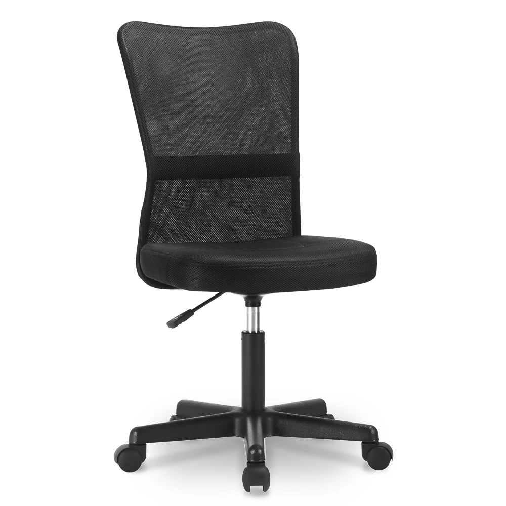 Adjustable High Back Office Chair - Nylon Mesh, Lumbar Support, Height Customisation, Silent Castors