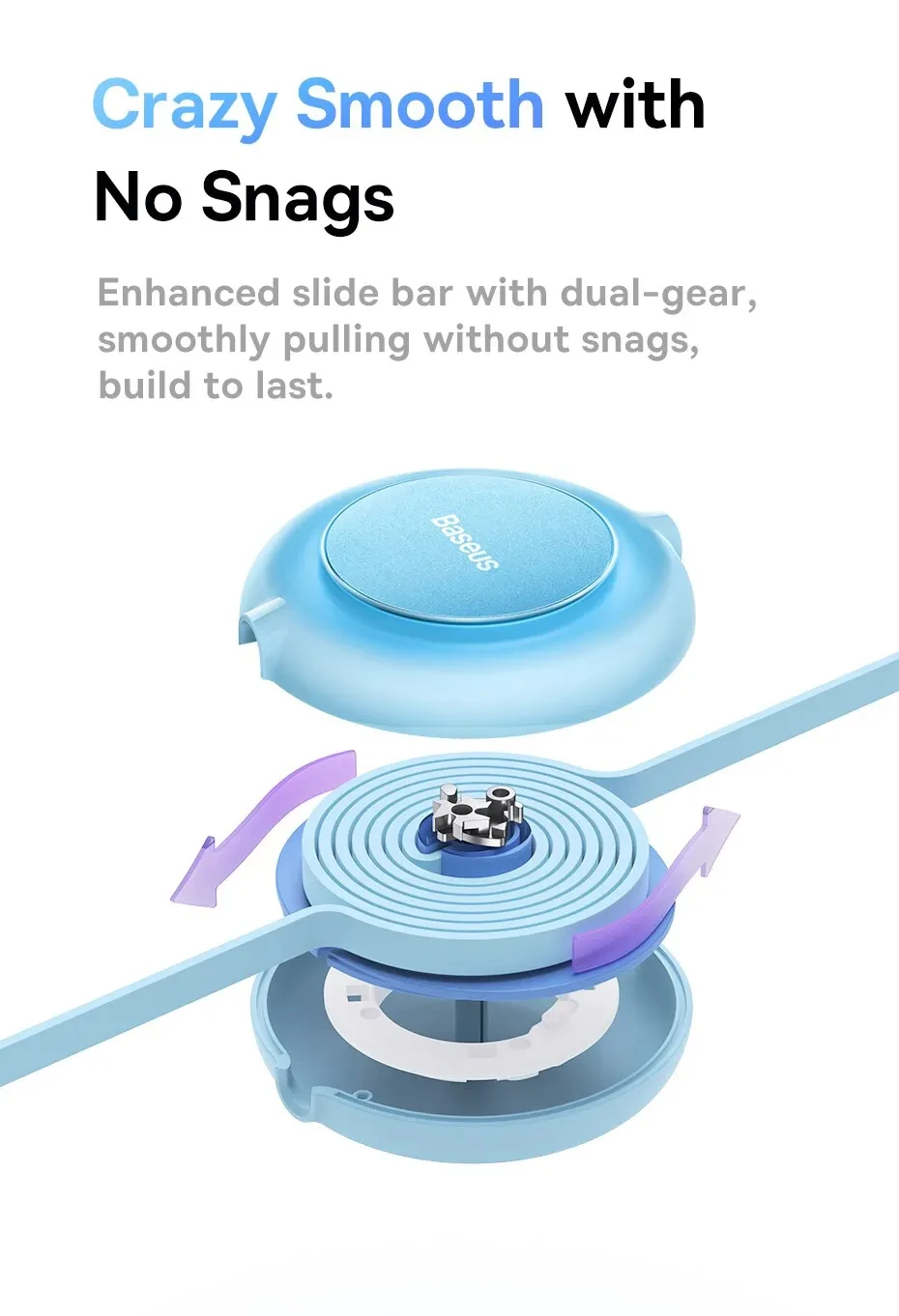 Baseus 3 in 1 Retractable USB Cable for iPhone Charger Fast Wire Charging Cable For Android Phone Type C For Xiaomi Samsung
